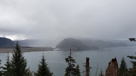 Halibut Cove from the beginning of the Saddle Trail on May 12, 2024.