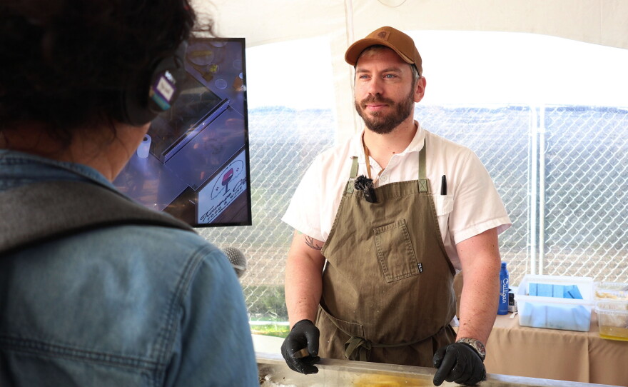 Chef Cameron Rolka of Umbo, a new sea-food loving spot on Front Street.
