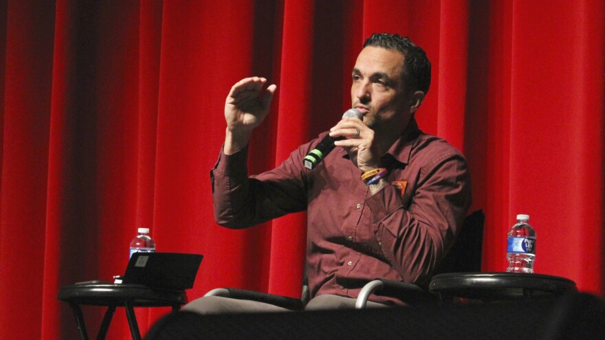 Russ Cleveland speaks during a Democratic western district U.S. House candidate debate in Butte on March 10, 2026.