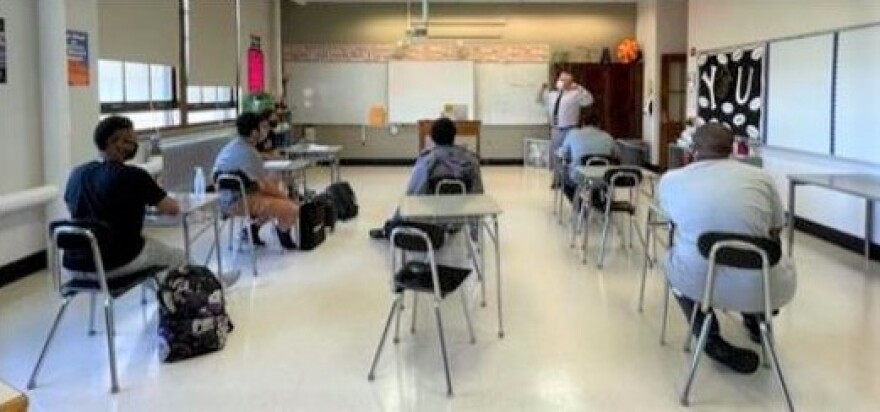 Geometry class at Frederick Law Olmsted #156