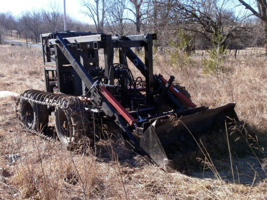 Designed and built on Marcin Jakubowski's farm, this tractor cost far less than a commercial tractor.