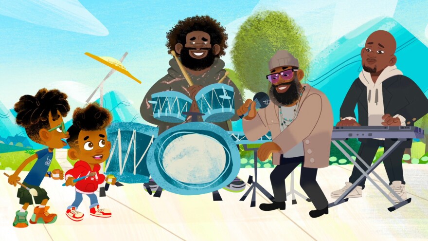 Questlove and Black Thought are executive producers on the new series of animated musical shorts <em>Rise Up, Sing Out</em>.