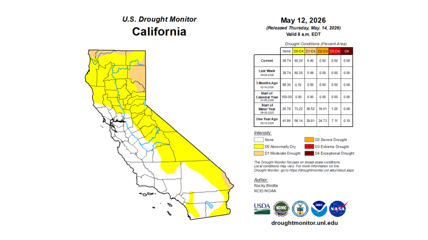 Screenshot provided by U.S. Drought Monitor