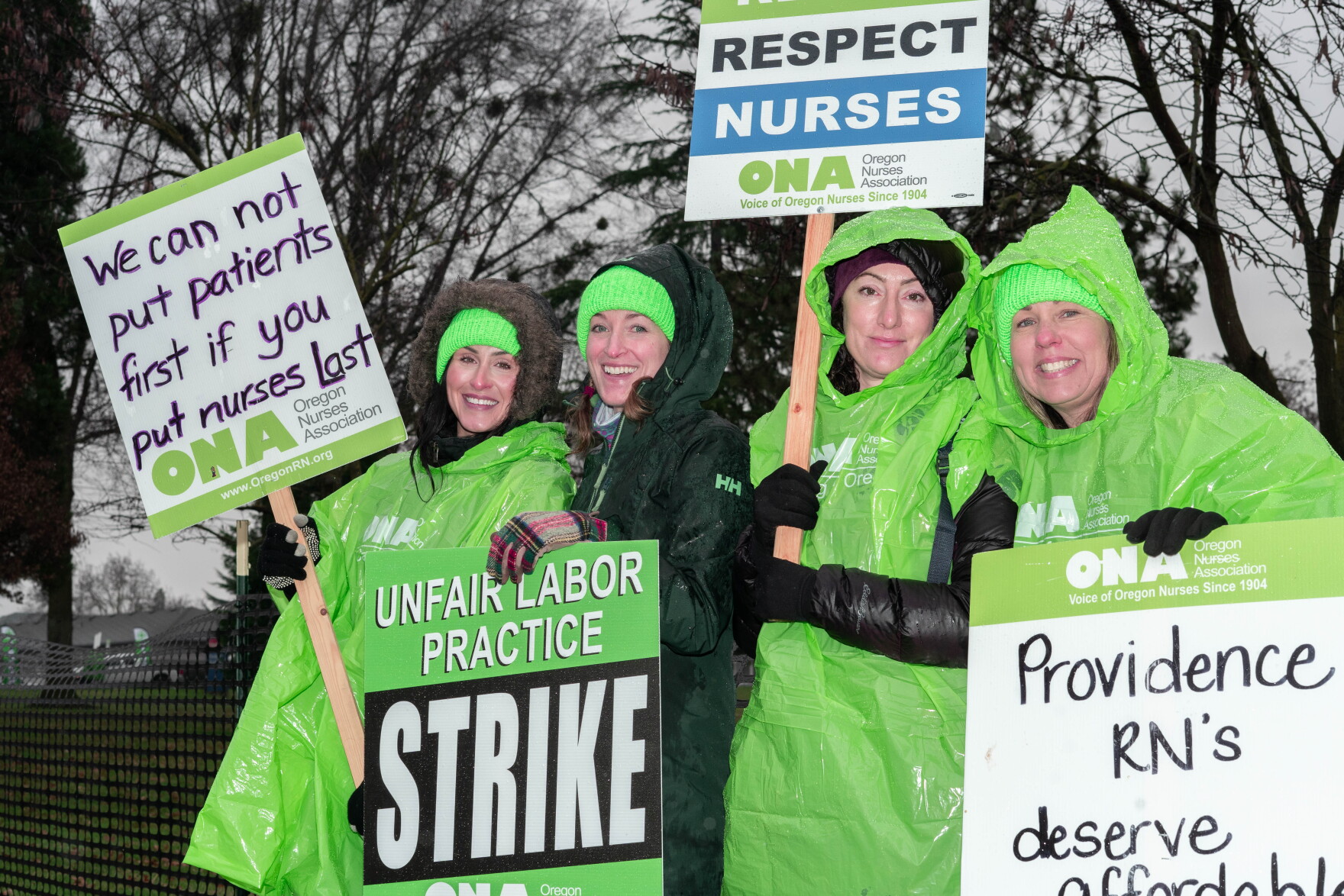 Providence Medford nurses begin strike with health care workers around ...