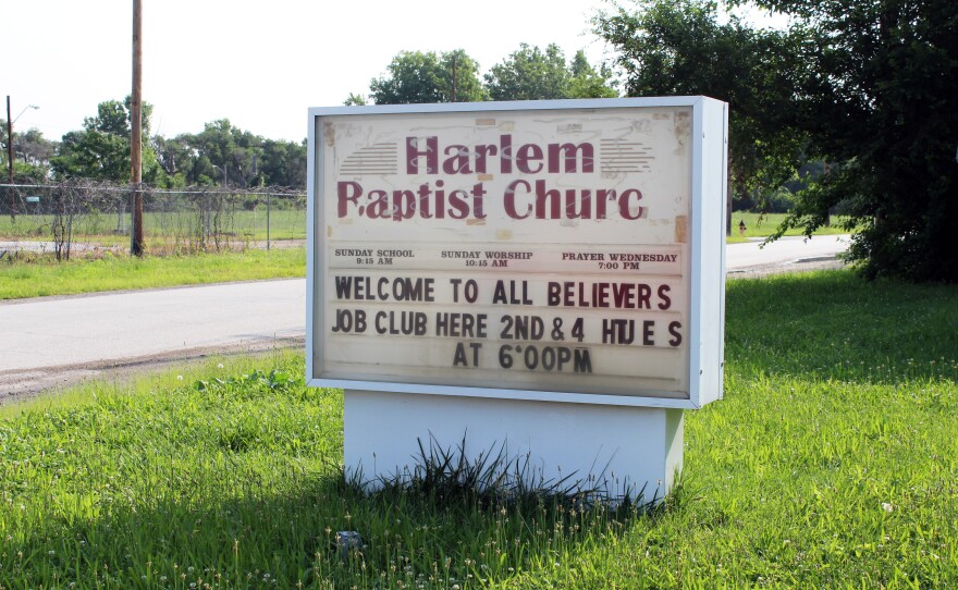 Sign for Harlem Baptist Church