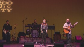 Caroline Keller Band performing country music during Charlotte's Tosco Music Party.