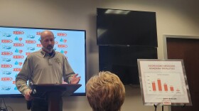 Christian County Sheriff Brad Cole speaks at a press conference on January 27, 2026 in Springfield, Mo.