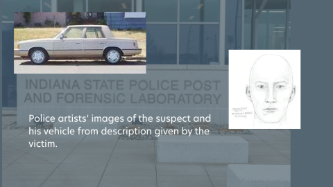 These are artist images connected to the 2015 shooting of Rocky Swihart. The shooting is the subject of an Indiana State Police Cold Case investigation.