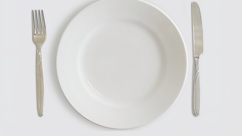 An empty plate.
