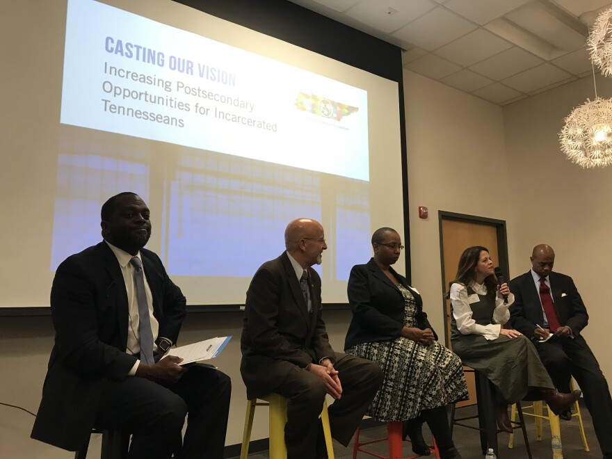Education advocates and representatives from the TDOC discuss education in prison at a November panel.