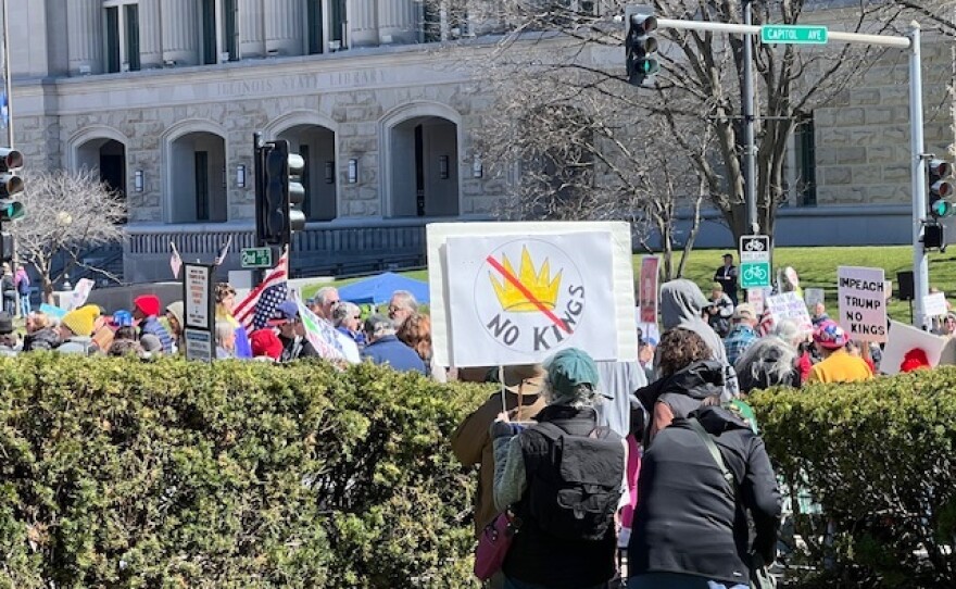 No Kings Protest on March 28, 2026 - Springfield, Illinois