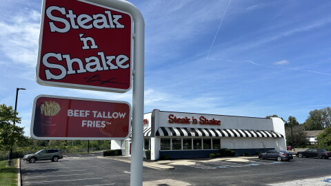 A Steak and Shake restaurant on the east side of Columbus.