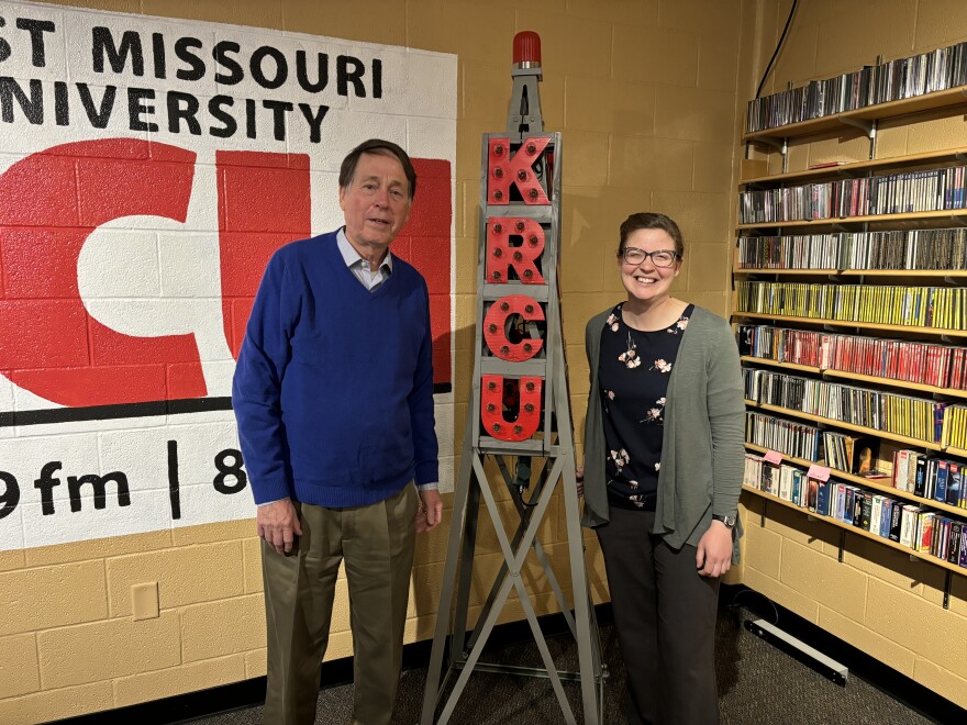 Strike Up the Band Host Dr. Robert Gifford and SEMO Trumpet Professor Dr. Deborah Caldwell