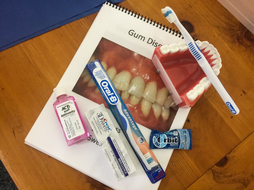 The Refugee Health Clinic provides necessities like oral care items to patients who often arrive in the U.S. with nothing.