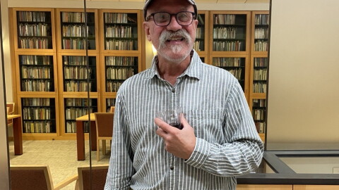 Henry Ignacio Padrón-Morales at an event on Oct. 16 announcing, "Henry I. Padrón-Morales papers," a new collection at the University of Rochester's Department of Rare Books, Special Collections and Preservation showcasin