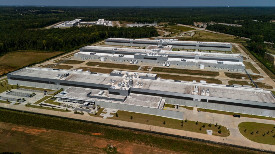 Meta data centers operate Sept. 5, 2026, near Social Circle, Ga.