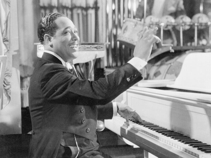 Duke Ellington at the piano, circa 1940.
