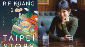 The cover of "Taipei Story" and author R.F. Kuang. (Courtesy of William Morrow and Toby Madden)