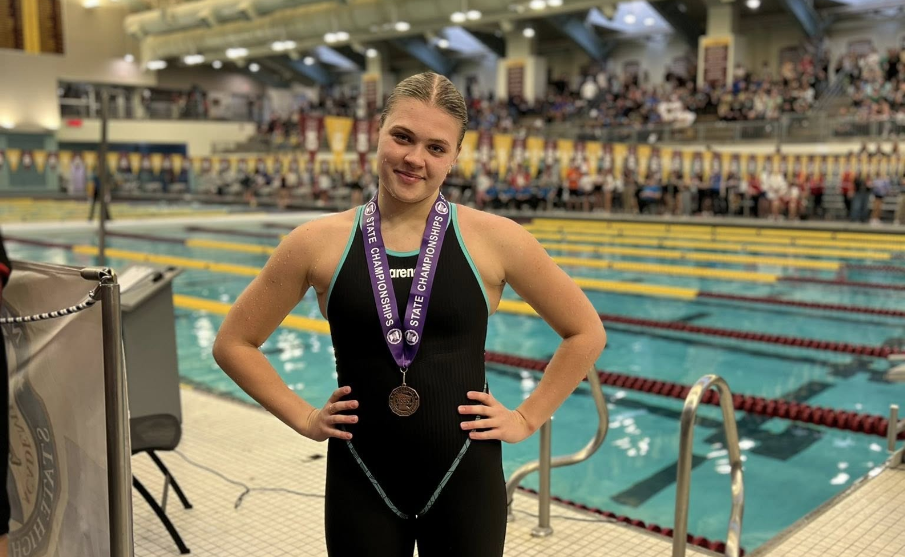 Stella Rieth 2 Northlanders win 3 medals at state swimming and diving meet | KAXE