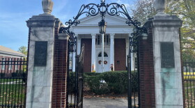 The gates of the Elizabeth Murphey school in Dover.