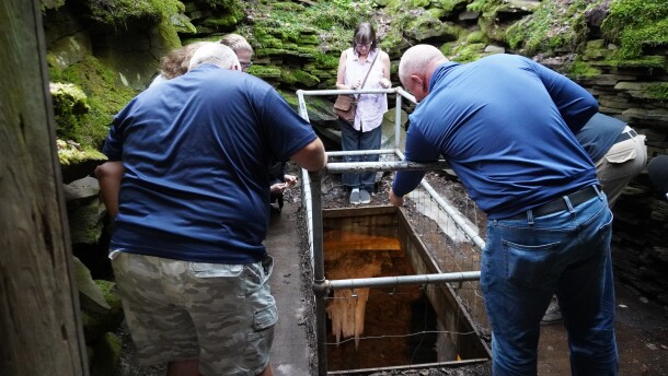 The Coudersport Ice Mine is a naturally occurring phenomenon that grows ice in the spring and summer, which then melts in the fall and winter. Workers at the mine say this year has been their busiest on record since reopening in 2014, with the most visitors and most ice grown.