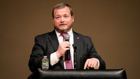 Baltimore County Councilman Pat Young is running for Baltimore County Executive and will be the first candidate in the race to take public financing. (Ulysses Muñoz/The Baltimore Banner)