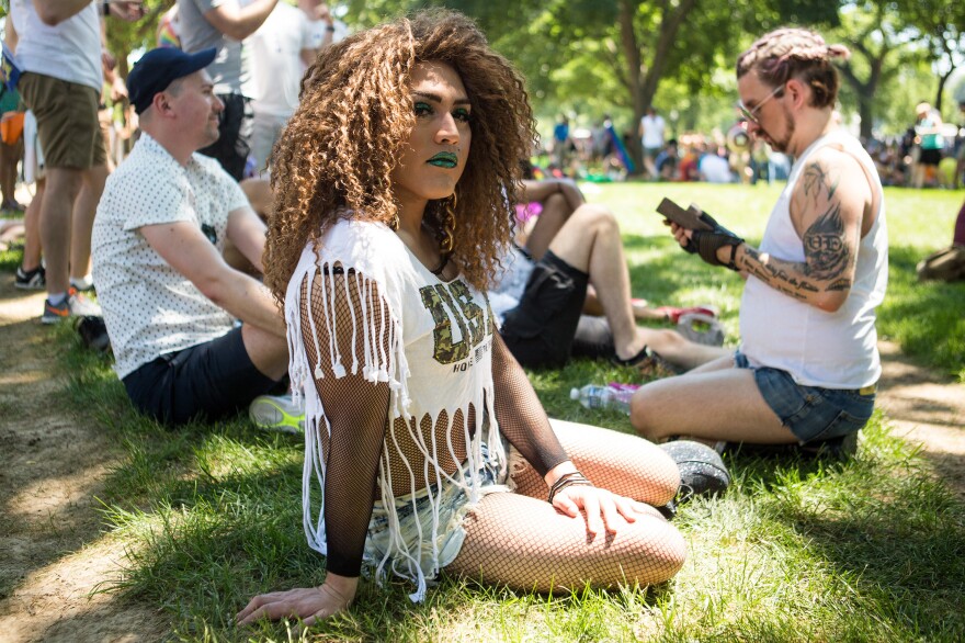 Sh'mon Jackson, a drag queen from New York.