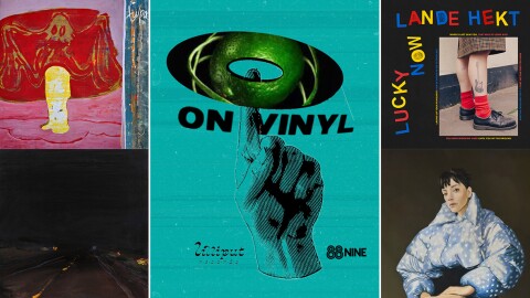 Album art from (clockwise from top left) Tulpa, Lande Hekt, Lily Allen and Geologist.