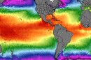 Sea surface temperatures as of mid-June.