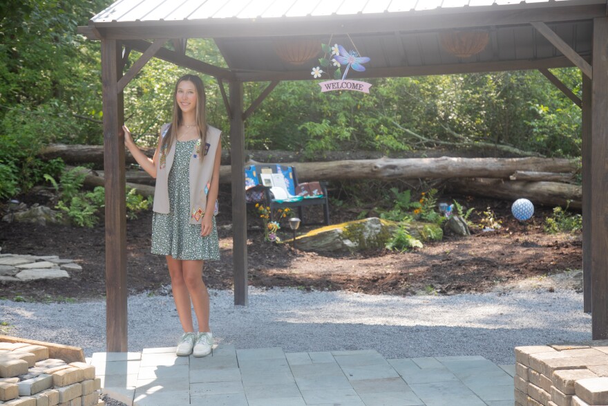 Grace Bennett created a pollinator garden and gazebo area at Hillside Park as her Girl Scout gold award project.
