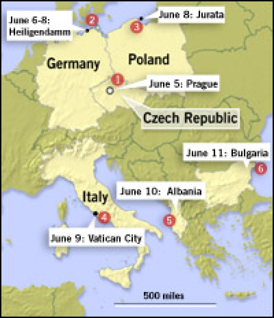 President Bush plans stops at several nations while on his trip to the G8 Summit.