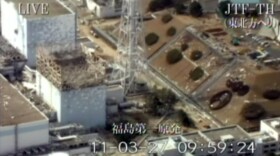 Reactor buildings No. 1 and 2 (left) of the Tokyo Electric Power Co. Fukushima No. 1 (Dai-ichi) nuclear power plant. Dangerous levels of radiation were detected in water thought to be leaking from the stricken Japanese reactor No. 2 have dealt a new setback to efforts to avert a nuclear disaster.