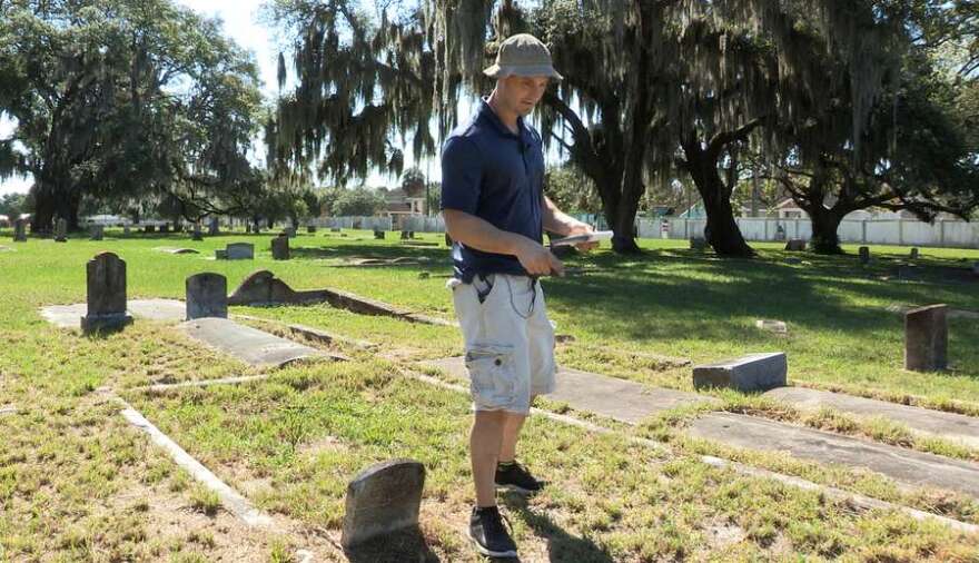 Paul Guzzo in Tampa's Memorial Cemetery