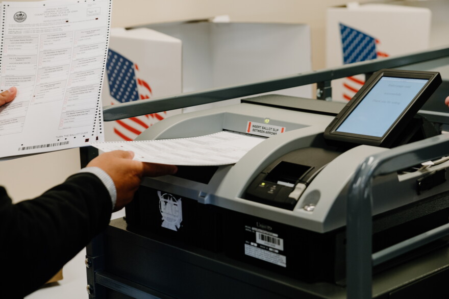 Voting Weight Iowa officials conduct routine testing of vote-counting machines ahead ...