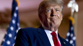 Former President Donald Trump announces he is running for president for the third time as he smiles while speaking at Mar-a-Lago in Palm Beach, Fla., Nov. 15, 2022. A lawyer for Trump said Thursday, March 30, 2023, that he has been told that the former president has been indicted in New York on charges involving payments made during the 2016 presidential campaign to silence claims of an extramarital sexual encounter.