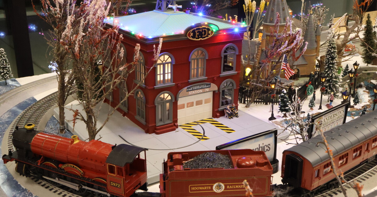 Logan Library puts holiday spirit on track with model train display ...