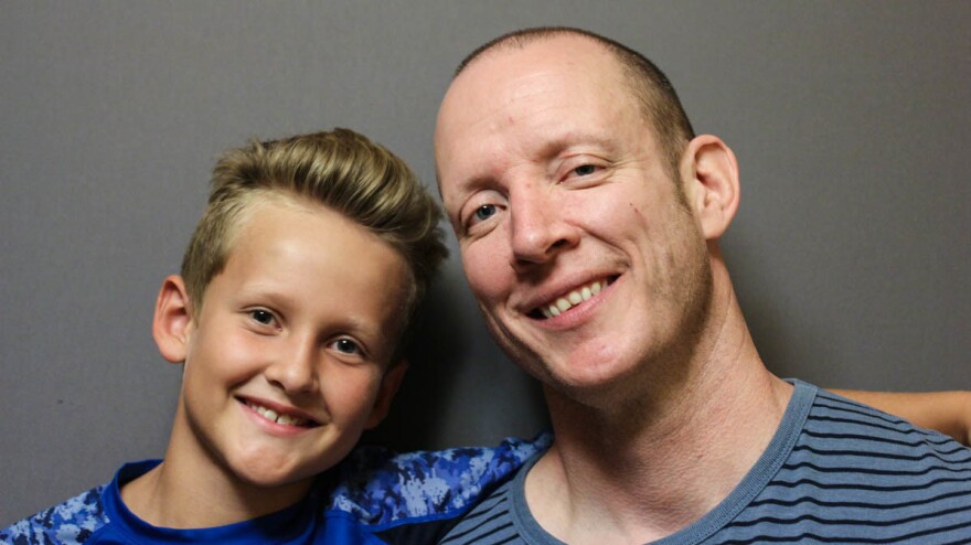 Josh Hanagarne, 39, and his son Max, 9, recently sat down at StoryCorps to talk about Tourette's syndrome. Josh has dealt with Tourette's since he was Max's age and while Max hasn't been officially diagnosed, he has started to show symptoms, too.