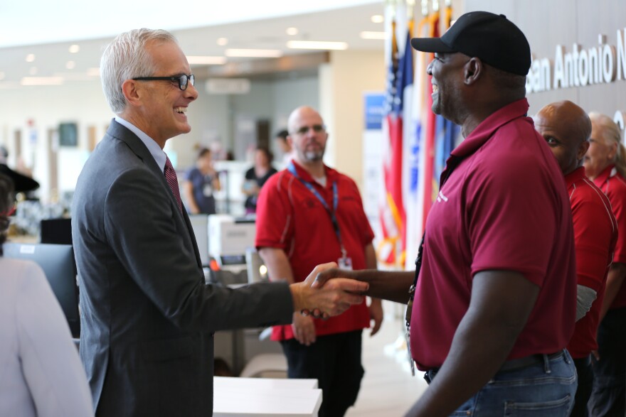  U.S. Veterans Affairs Secretary Denis McDonough toured VA facilities throughout Texas in late May. He attended a veterans roundtable held at the Northwest San Antonio VA Clinic, where topics ranged from access to care and benefits, women’s health services and the PACT Act.