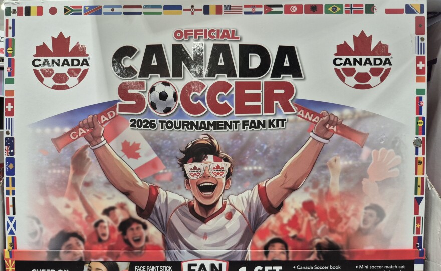 A kids soccer fan kit.