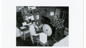 A young Edwin Blair with Jon Webb