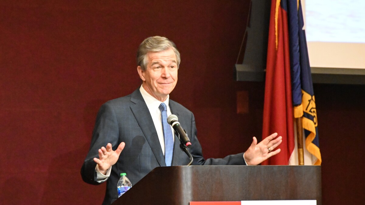 Roy Cooper never talks about Trump