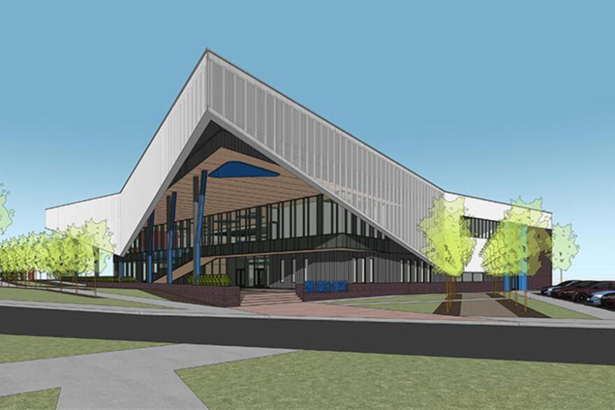 Architectural rendering of South Carolina State University's new library.