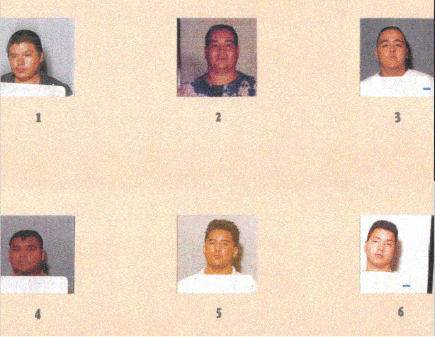 Farmer Branch Police Department photo lineup. Flores is #2.