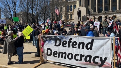 No Kings Protest on March 28, 2026 - Springfield, Illinois