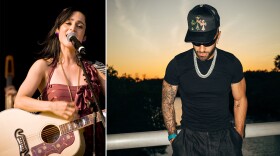 Julieta Venegas (left) and Feid.