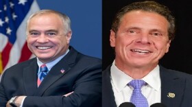 State Comptroller Tom DiNapoli, left, and Gov. Andrew Cuomo have finalized a plan to restore the comptroller's auditing powers over economic development contracts. 
