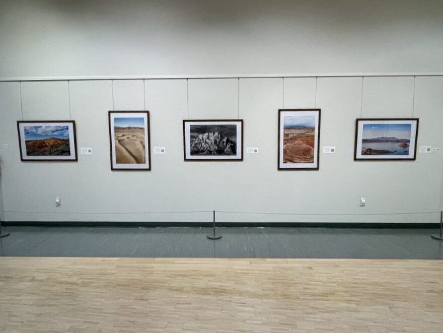 A view of landscape photography by Melvin Morales on display at the West Charleston Library