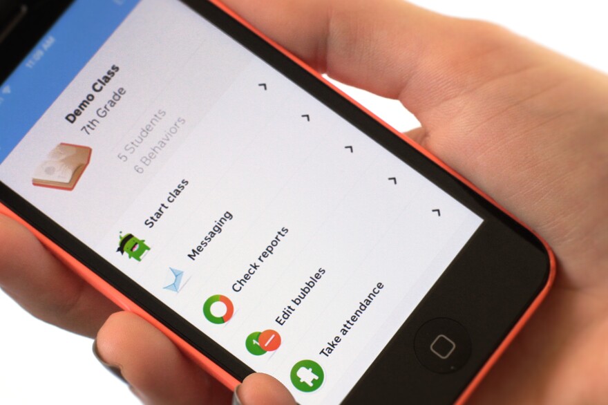 ClassDojo lets teachers note students' positive and negative behaviors during class — with a point system as well as nice and not-so-nice sounds.