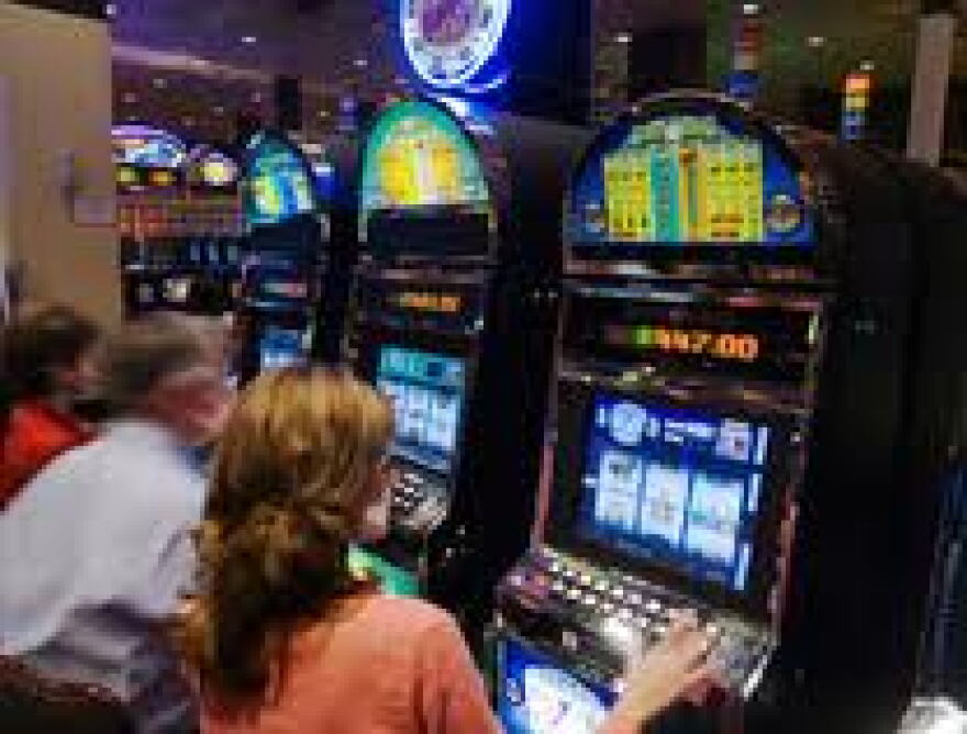 An instant racing machine at Oaklawn Racing and Gaming in Hot Springs, AR