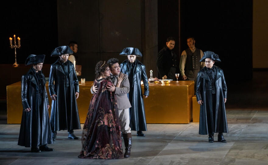 A scene from Puccini’s ‘Tosca’ from China’s National Centre for the Performing Arts 